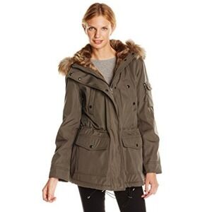 S13/NYC Mens Military Parka Jacket Size L Fur Trim ADIRONDACK SW4003BF NWT Fall